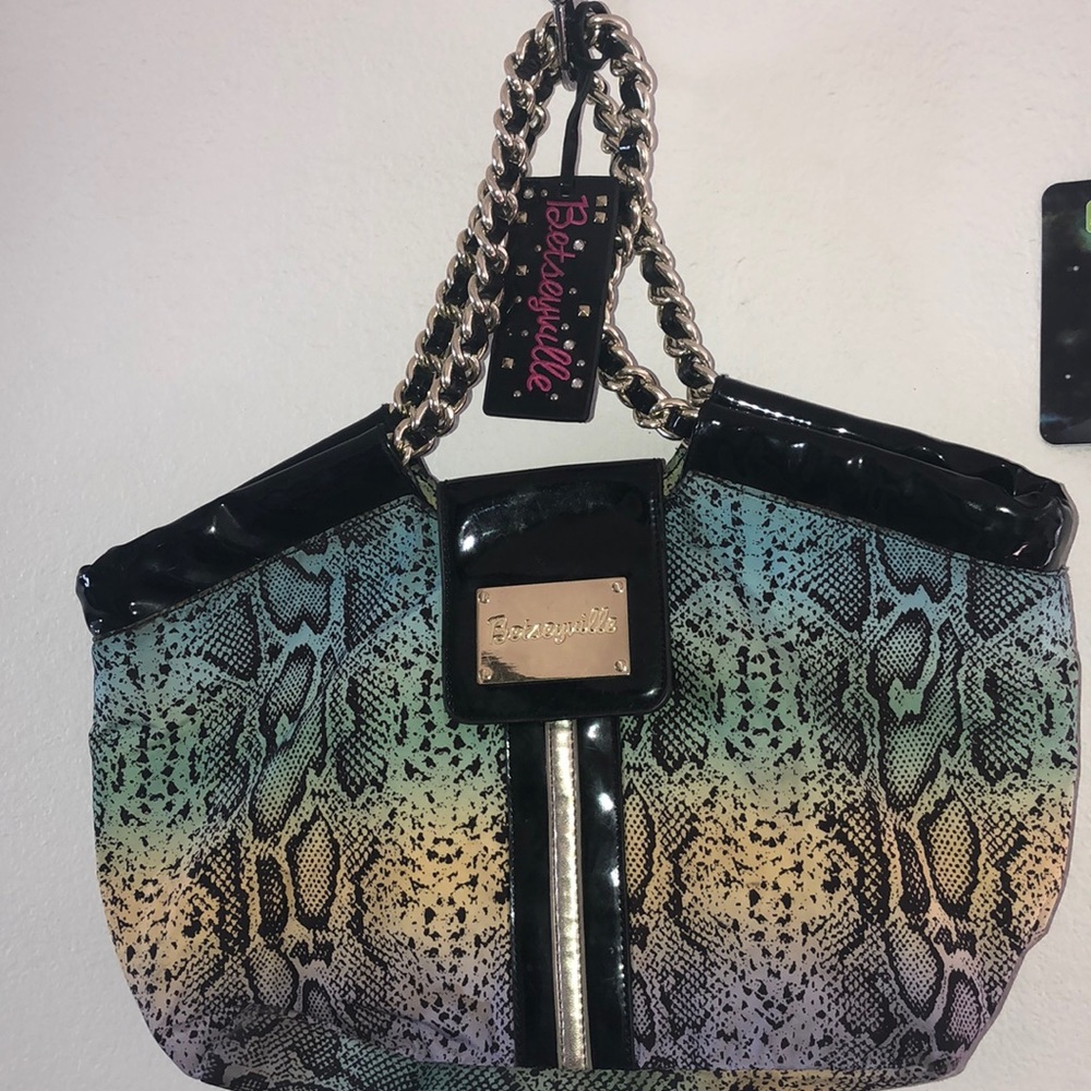 Betseyville Rainbow snake printed purse